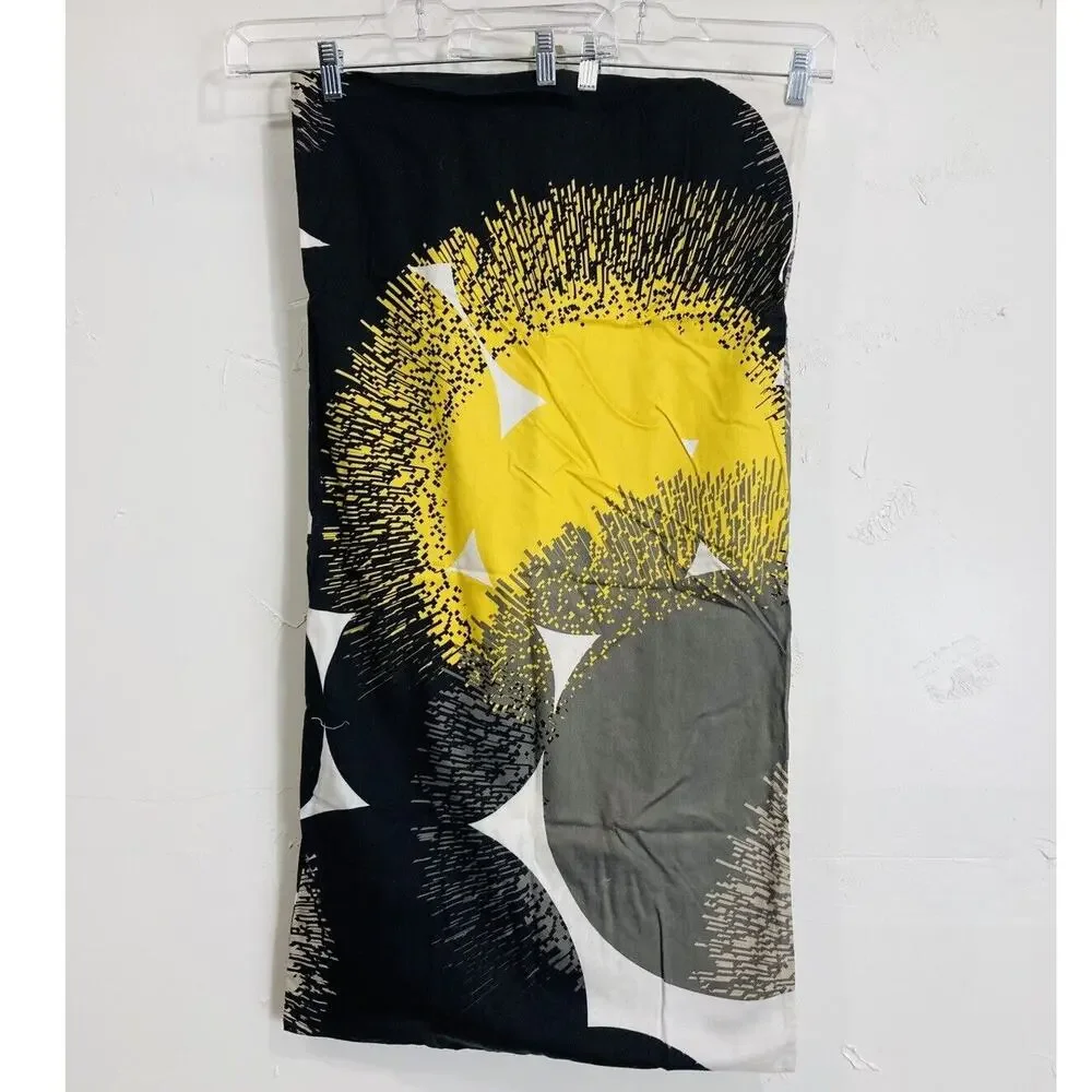 IKEA Pillow case Sham White Black Yellow Bolltistel Replacement for Bed Set Cove